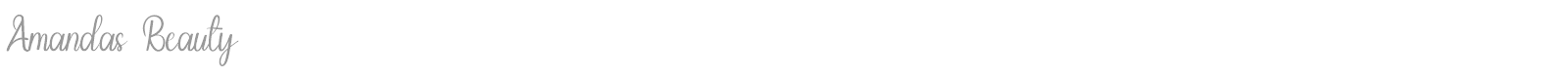 Amandas Beauty font preview